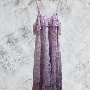 NWOT Elegant Lace Lavender Purple Dress